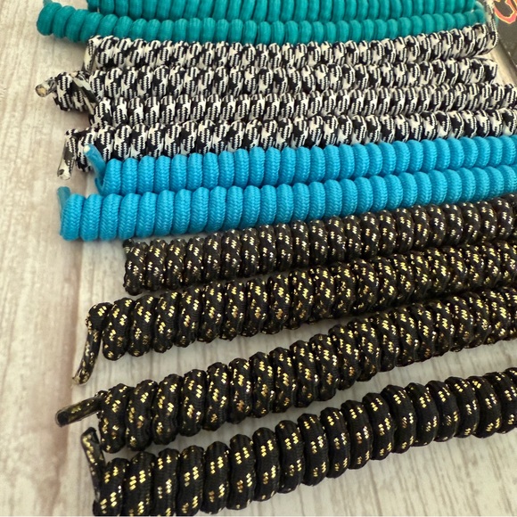 18 Pairs Curly No Tie Elastic Stretchy Twisty Shoe Laces Kids & Adults 80's 90's - Picture 8 of 13